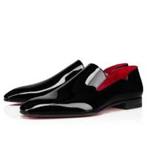 Christian Louboutin
Men's Dandy Chick Flat Patent Leather Loafers